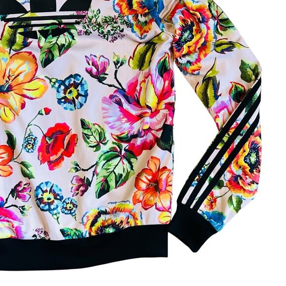 Adidas x Farm Rio Women’s Sz XS Floral Track Jacket Tropical Flotilla Full Zip - Picture 11 of 14
